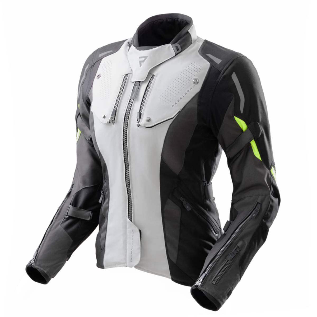 Chaqueta Rebelhorn Hiker IV Mujer Gris-Amarillo flúor